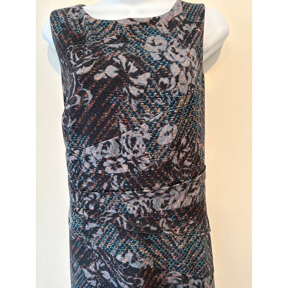 Antonio Melani Soft Fitted and Lined Fall Floral Midi Dress 14 EUC - Picture 2 of 6